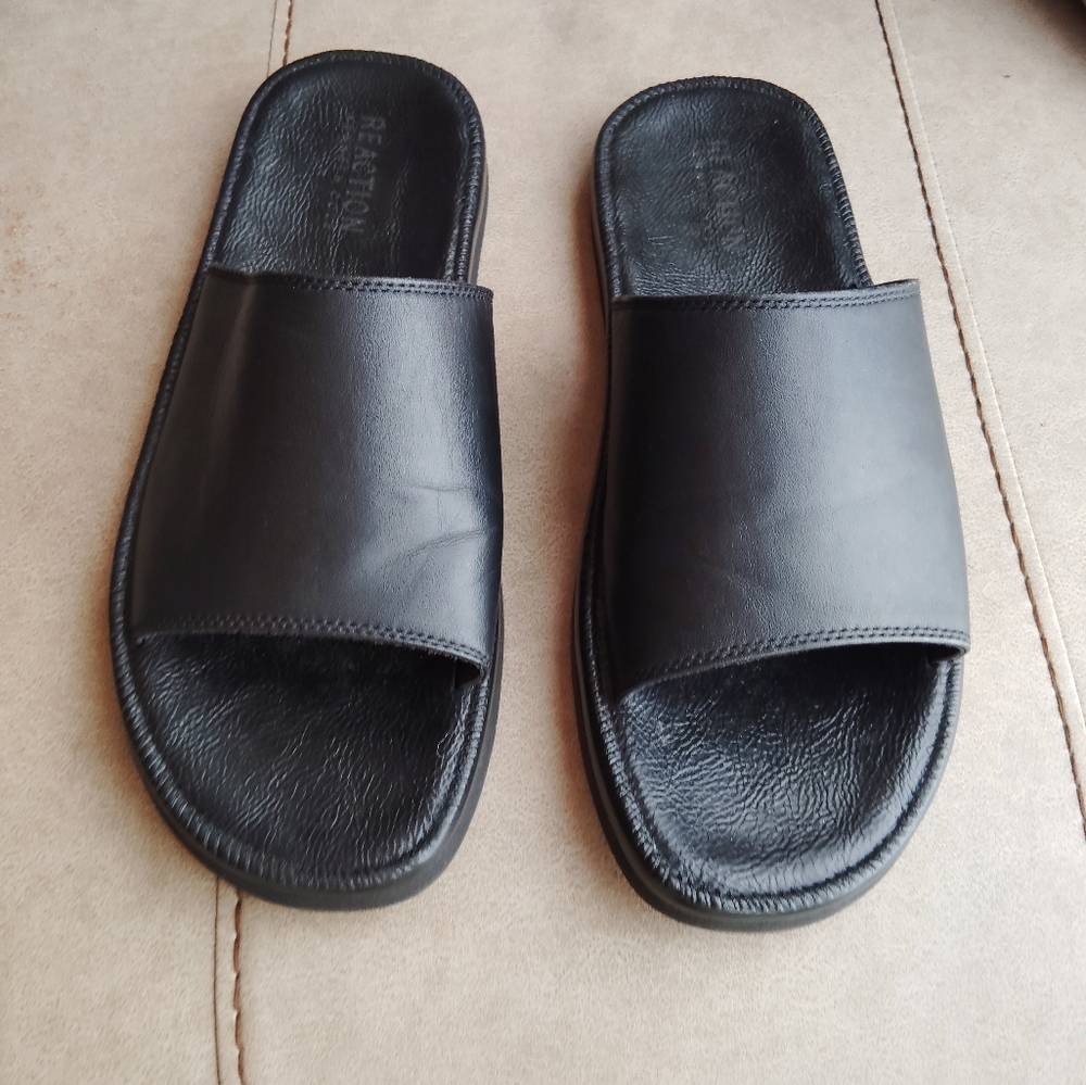 Men's Kenneth Cole Black Slide Sandals